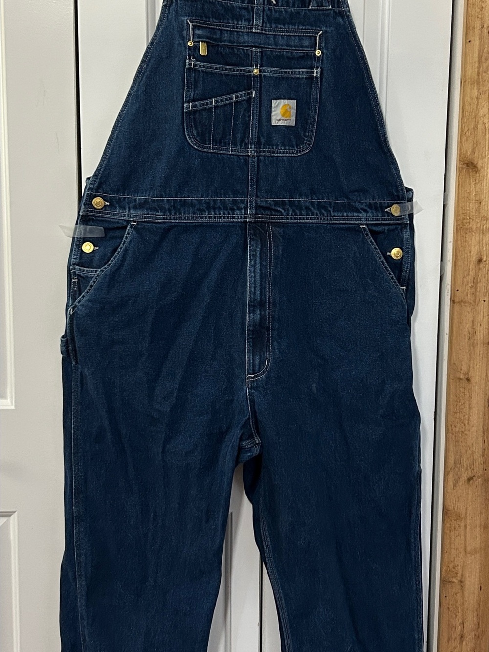 Carhartt Denim carpenter Bib Overalls 40x32 Men’s